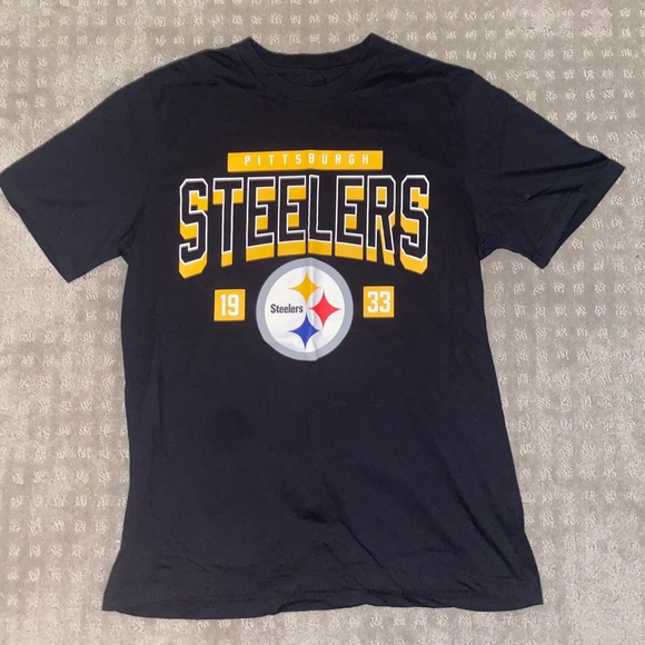 Steelers Black T-Shirt Men’s Size M - Picture 1 of 4